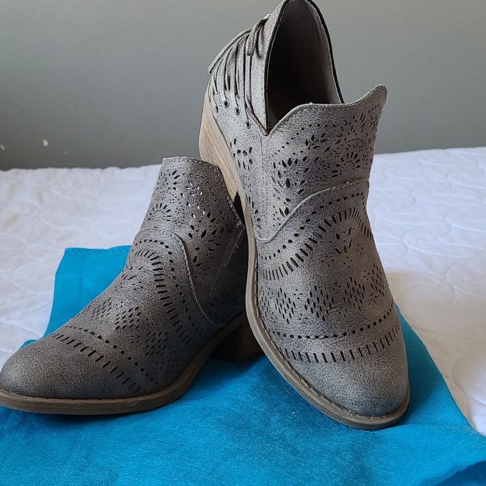 Gray Booties